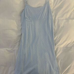 John Galt/Brandy Melville tie blue dress